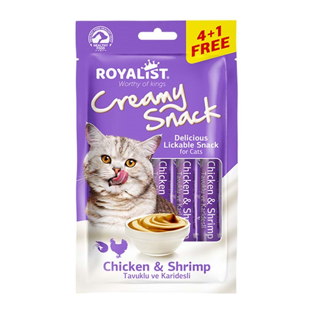 ROYALİST CREAMY SNACK - CHİCKEN & SHRİMP 75 GR