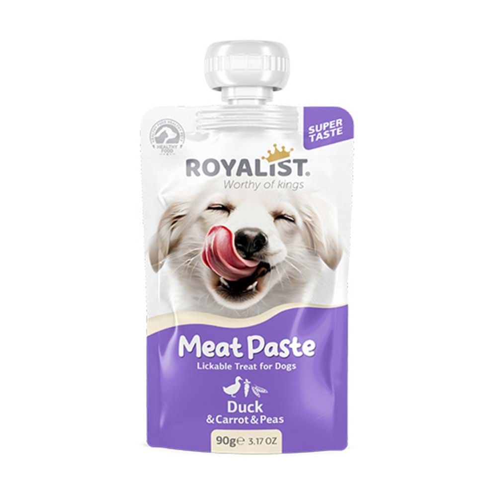 ROYALİST MEAT PASTE DOG DUCK & CARROT & PEAS 90 GR