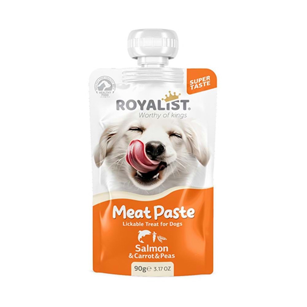 ROYALİST MEAT PASTE KÖPEK SALMON & CARROT & PEAS 90 GR