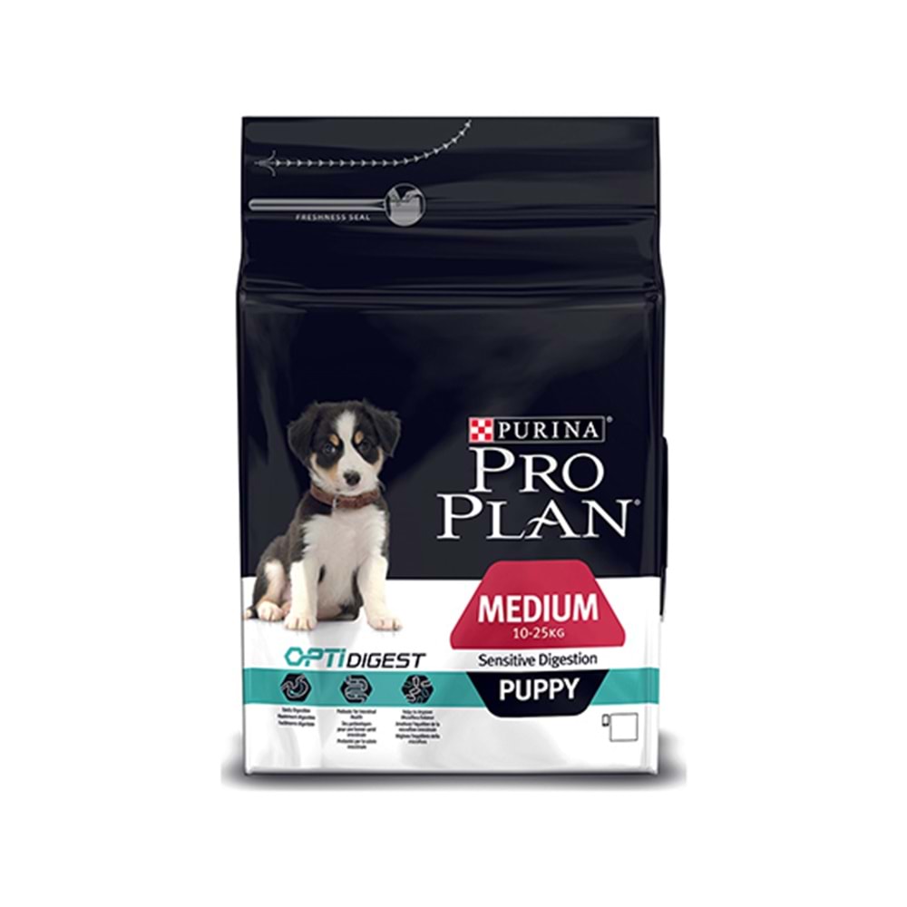 PRO PLAN 3 KG MEDIUM PUPPY SENSITIVE KUZU ETLİ KÖPEK MAMASI
