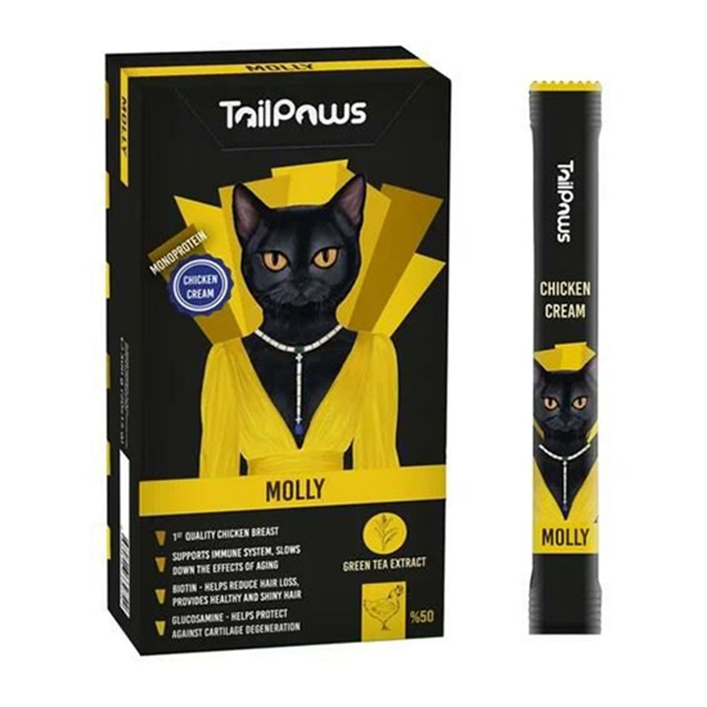 TAİL PAWS MOLLY - CHICKEN 15 g x 20 Lİ