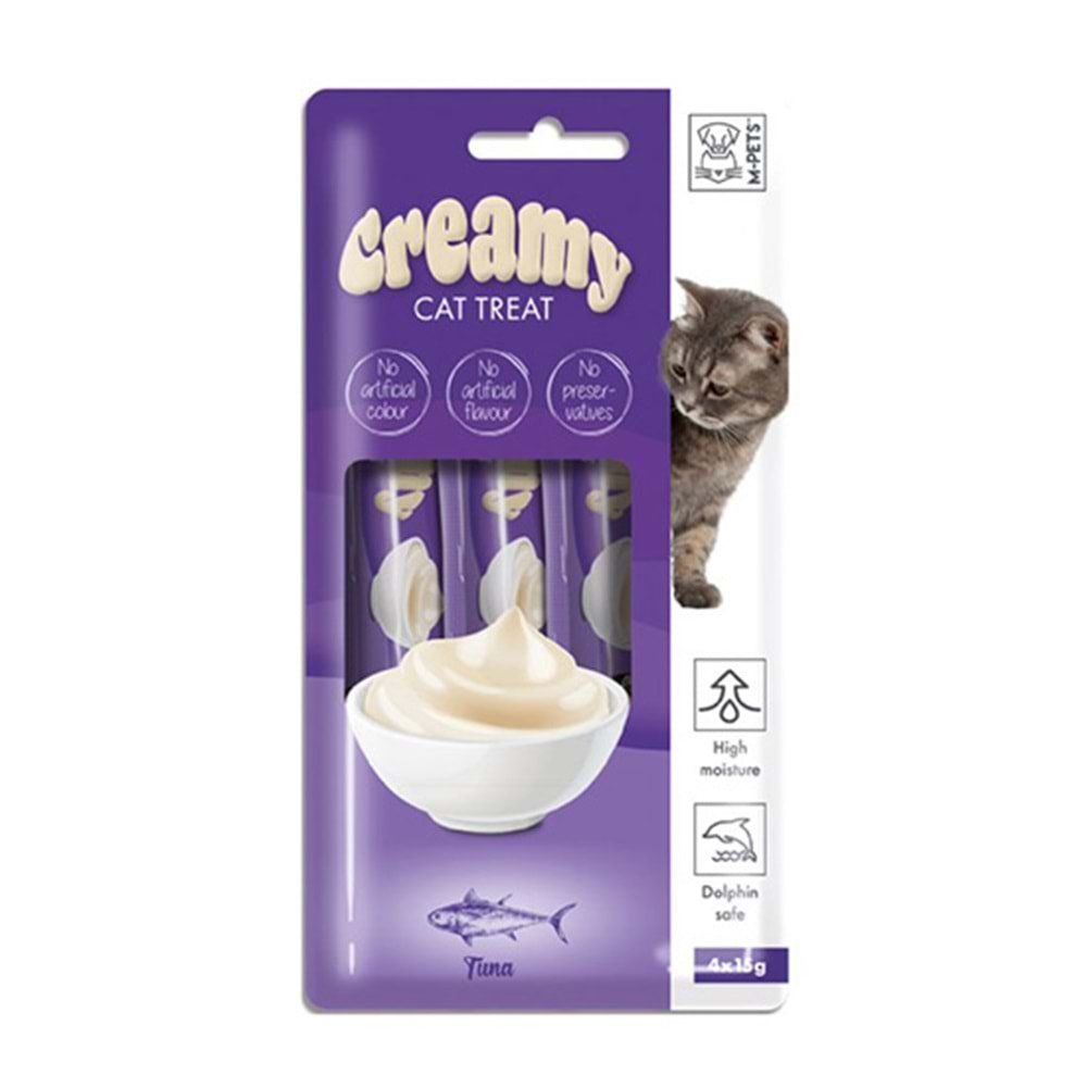 M-PETS CREAMY TON BALIKLI KEDİ ÖDÜLÜ 4x15 GR