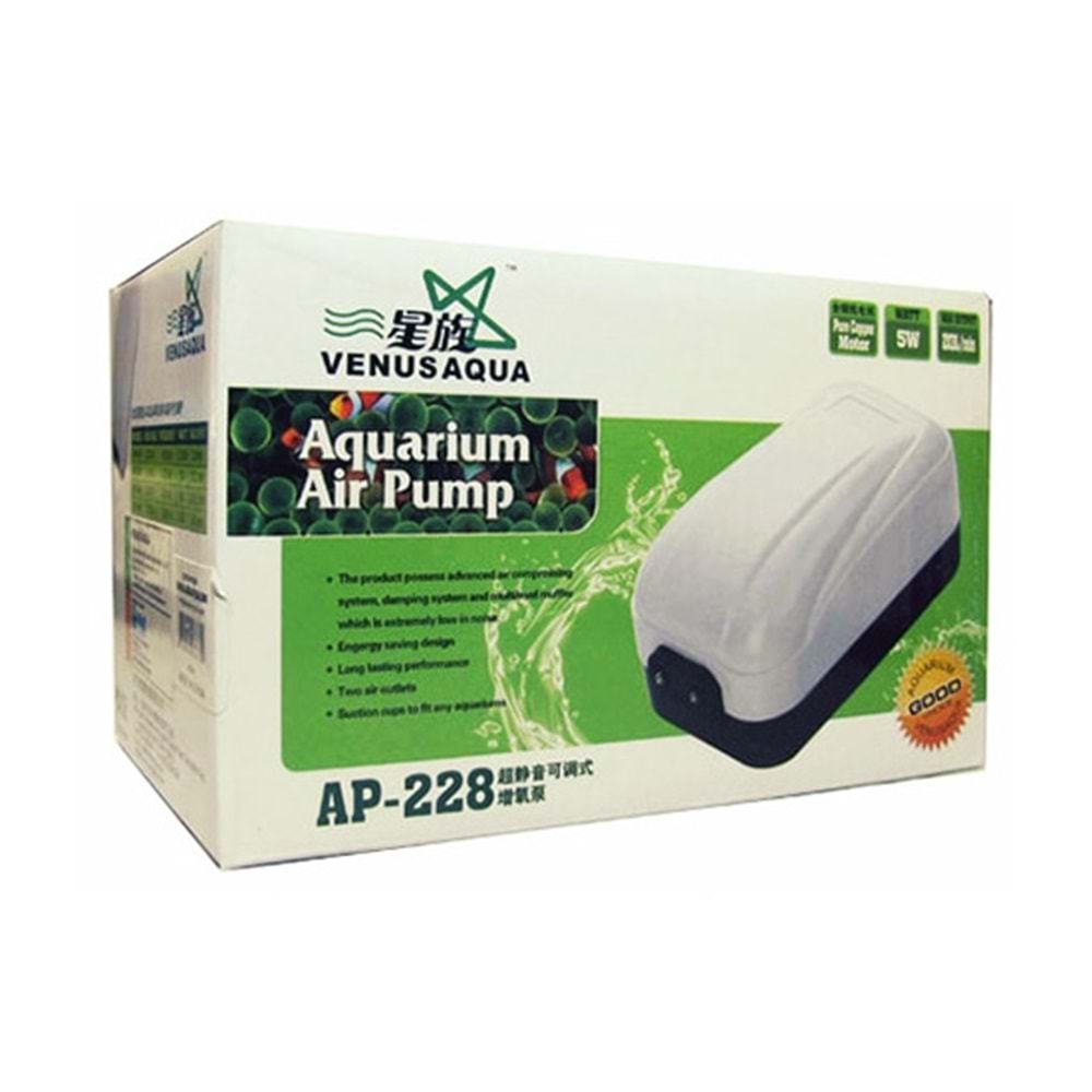 VENUSAQUA AP228 ÇİFT ÇIKIŞ HAVA MOTORU