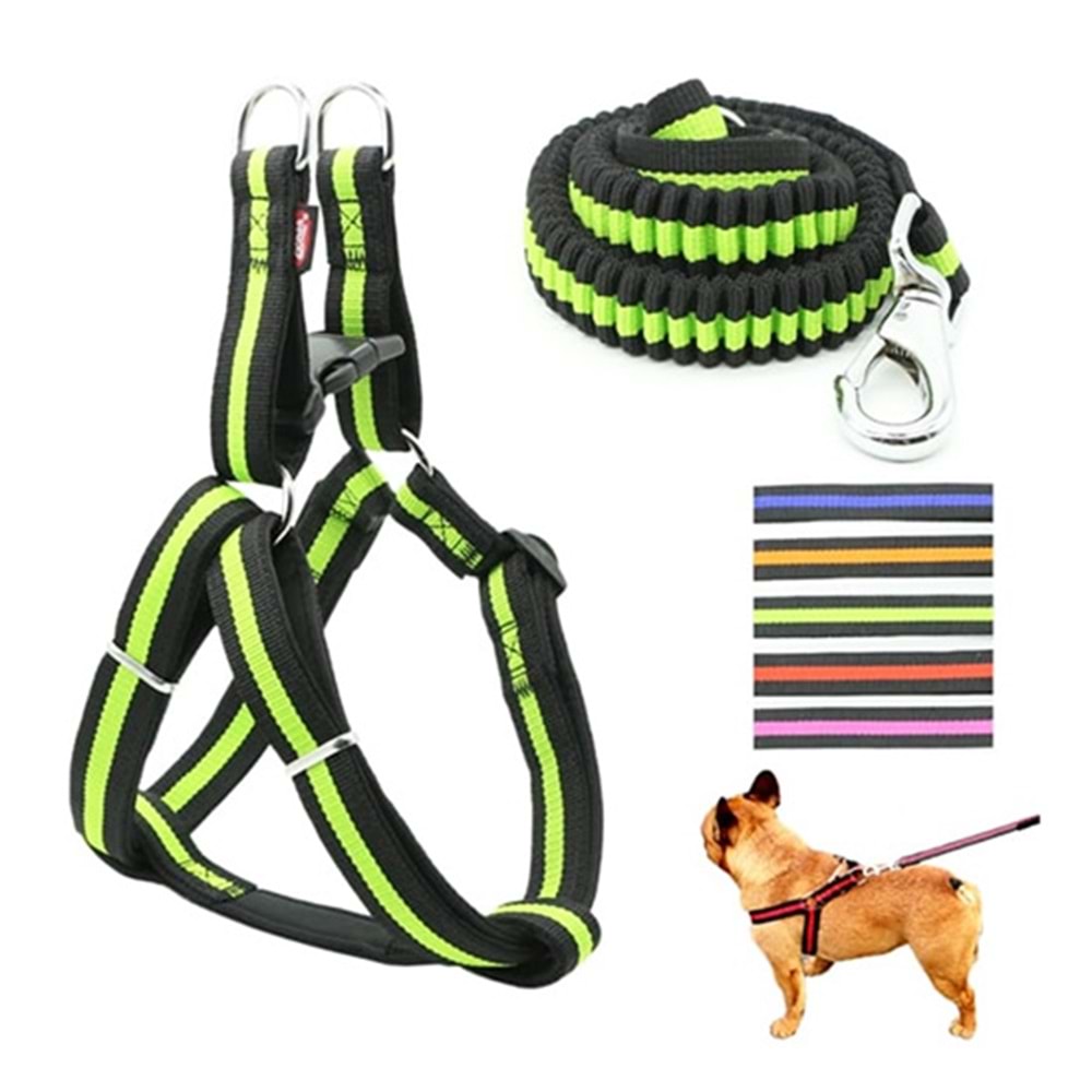 ANS 7111 ELASTİK GEZDİRMELİ YUMUŞAK DOKU 1.0CM TAKIM TASMA