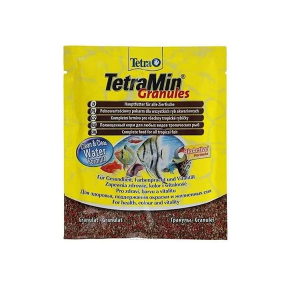 TETRA TETRAMIN GRANULES BALIK YEMİ ZARF 15 GR