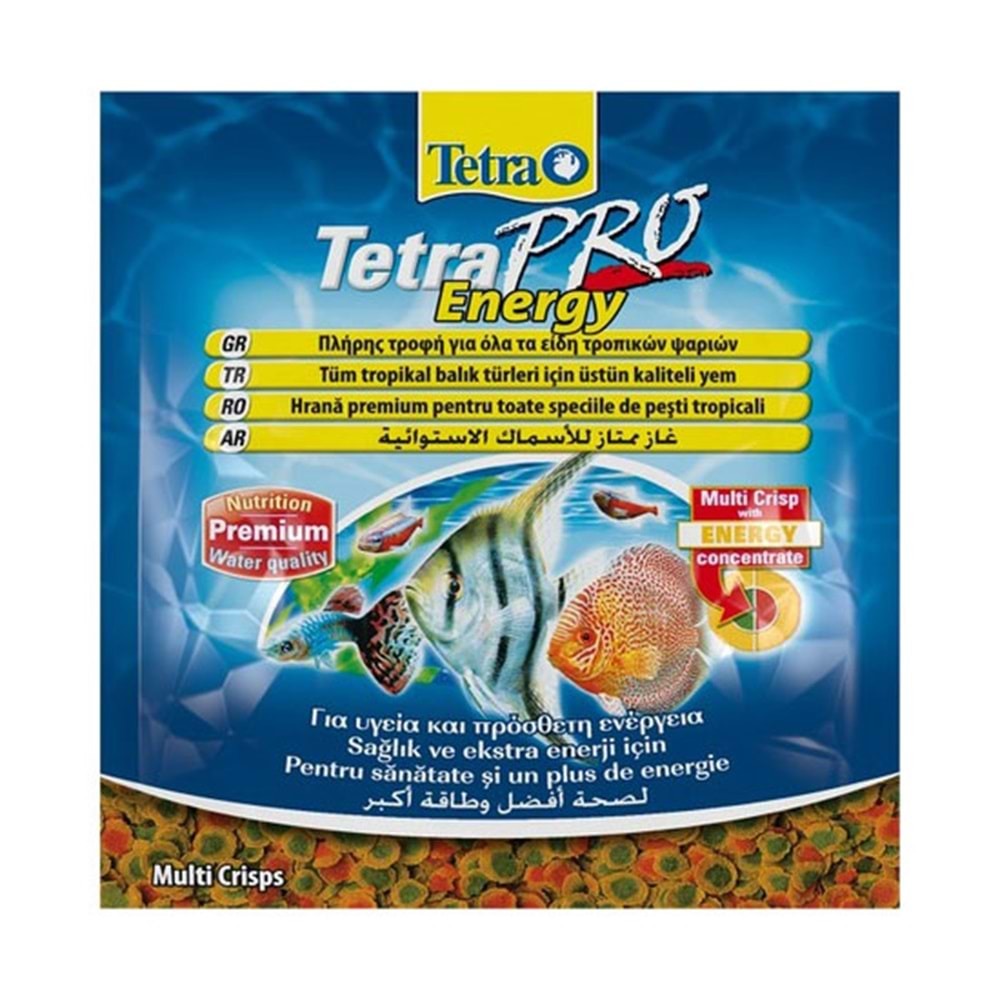 TETRA PRO ENERGY CRISPS POŞET BALIK YEMİ 12 GR