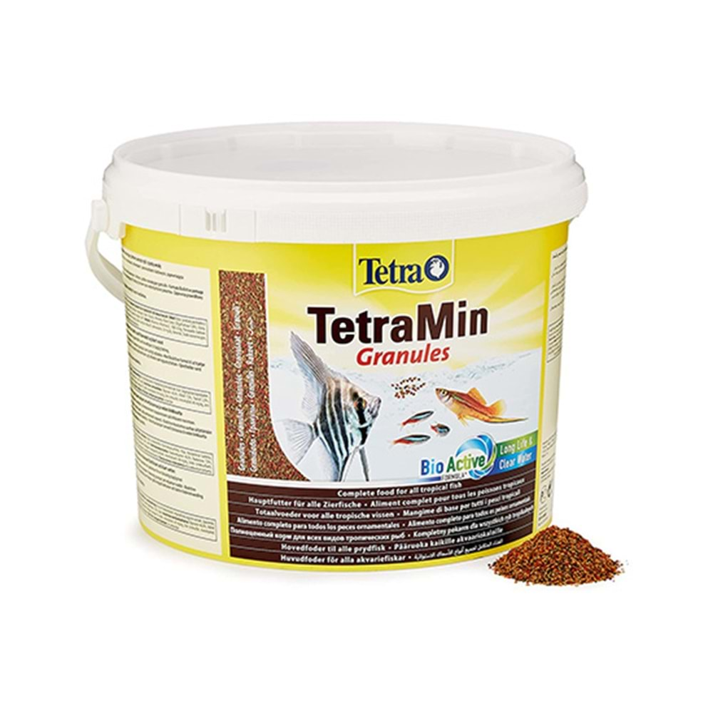 TETRA TETRAMIN GRANULES KOVA BALIK YEMİ 10 LT (4200 GR)