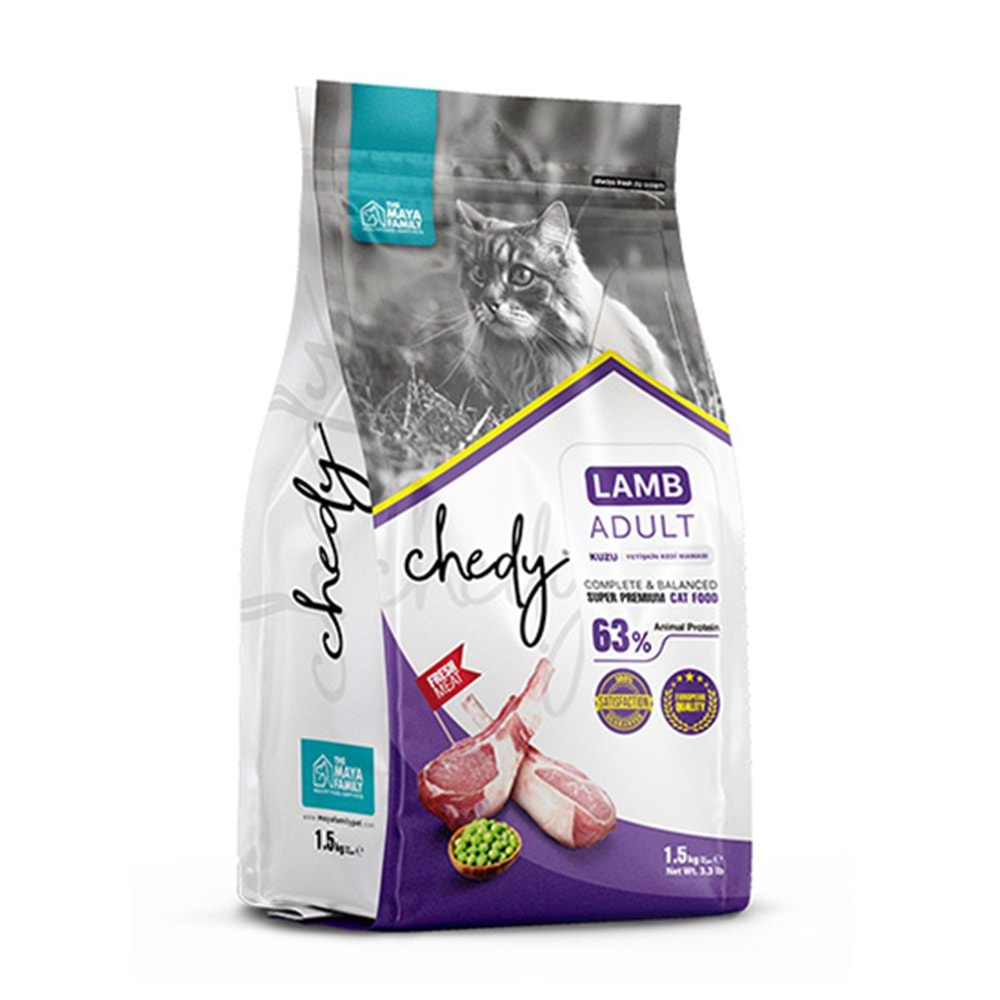 CHEDY 1,5 KG YETİŞKİN KEDİ KUZU ETLİ