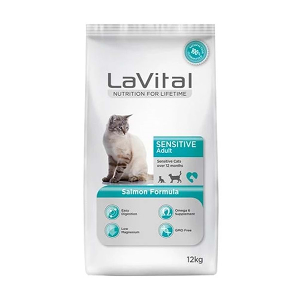 LAVİTAL 12 KG YETİŞKİN KEDİ SOMONLU