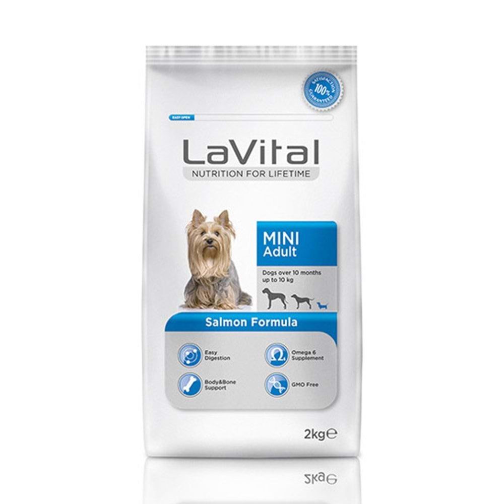 LAVİTAL 2 KG MİNİ ADULT SOMONLU KÖPEK MAMASI