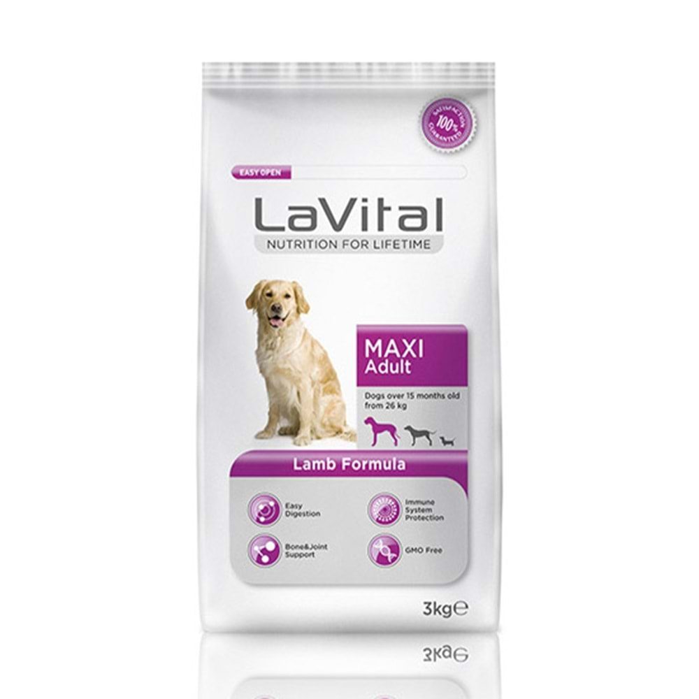 LAVİTAL 3 KG DOG MAXİ ADULT LAMB KÖPEK MAMASI