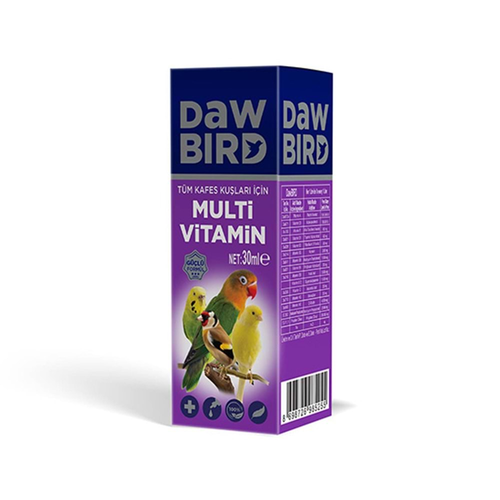 DAWBIRD MULTİ VİTAMİN 30 ML