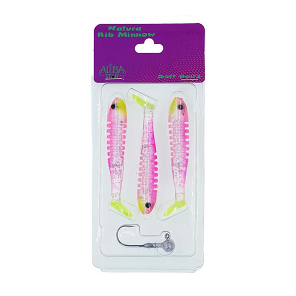 ALBASTAR NATURA RIB MINNOW 3+1 COL:04