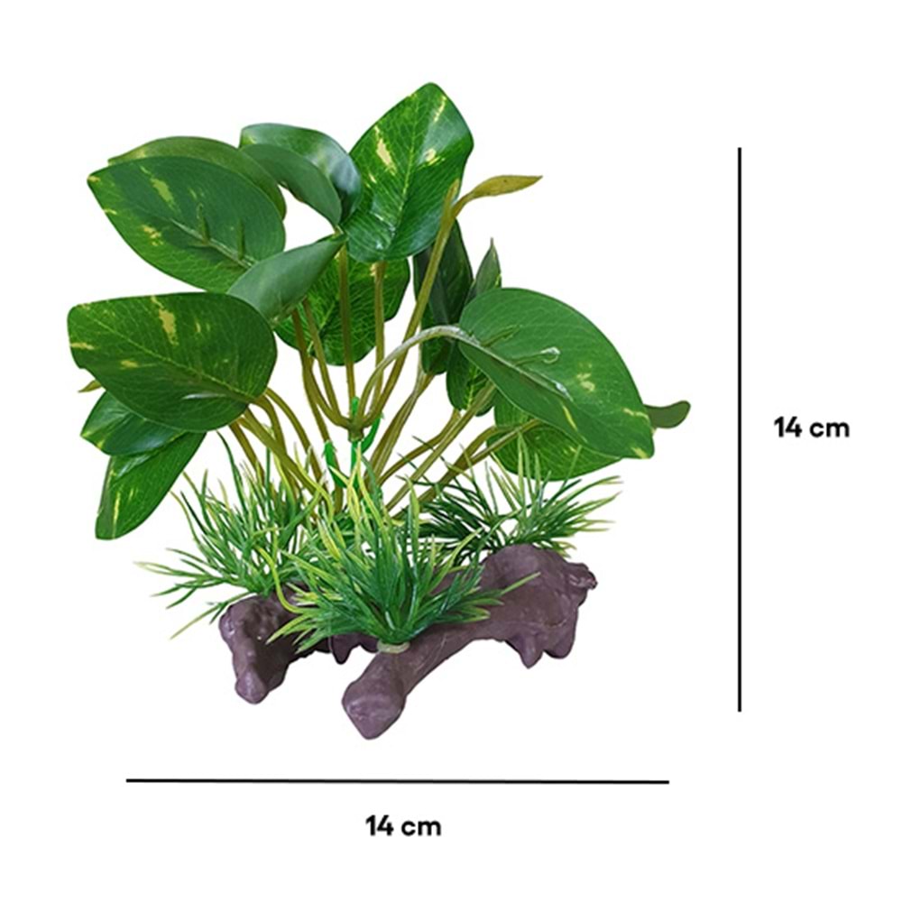 BONİSA PLASTİK BİTKİ BNS-3802 ( 14 x 14 CM )