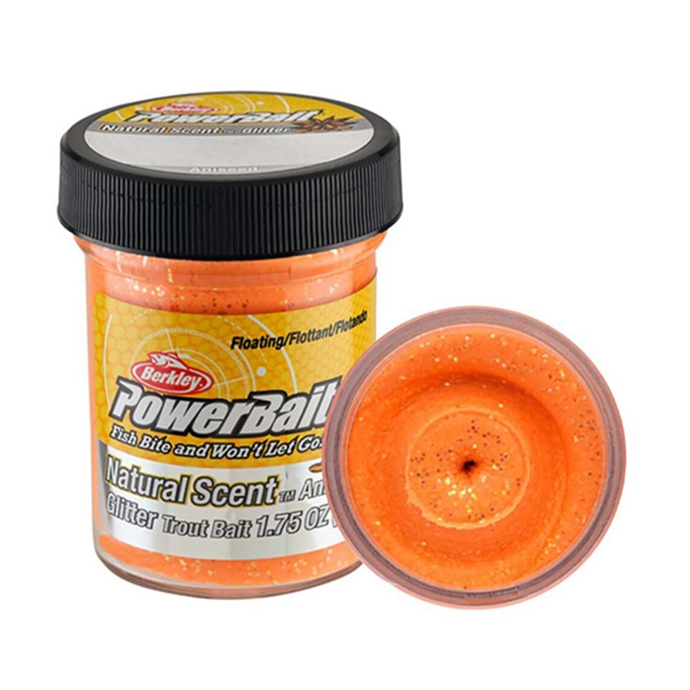 BERKLEY POWERBAIT NATUREL GARLIC F.ORANGE HAMUR 50 GR