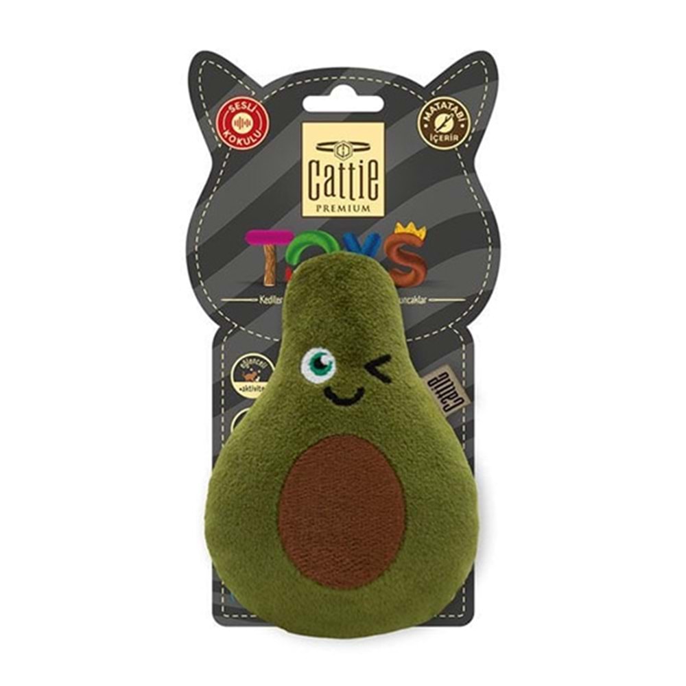 CATTİE MATATABİ İÇERİKLİ KEDİ OYUNCAĞI AVOKADO 11 CM