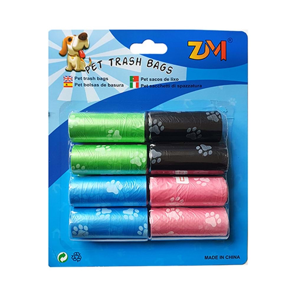 D-PETS DIŞKI POŞETİ 8 ADET