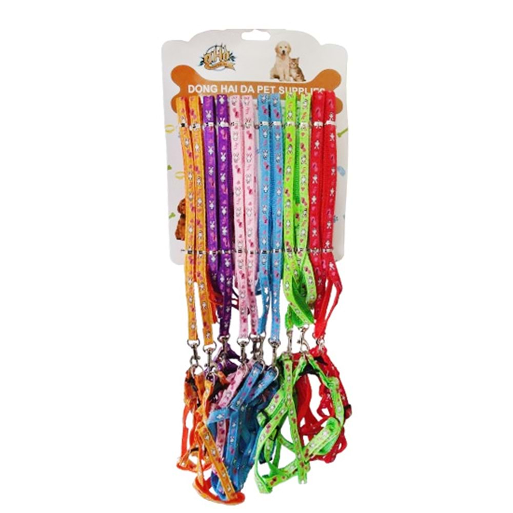 D-PETS TAVŞAN DESEN 1 CM GEZDİRME 12 Lİ KARTELA