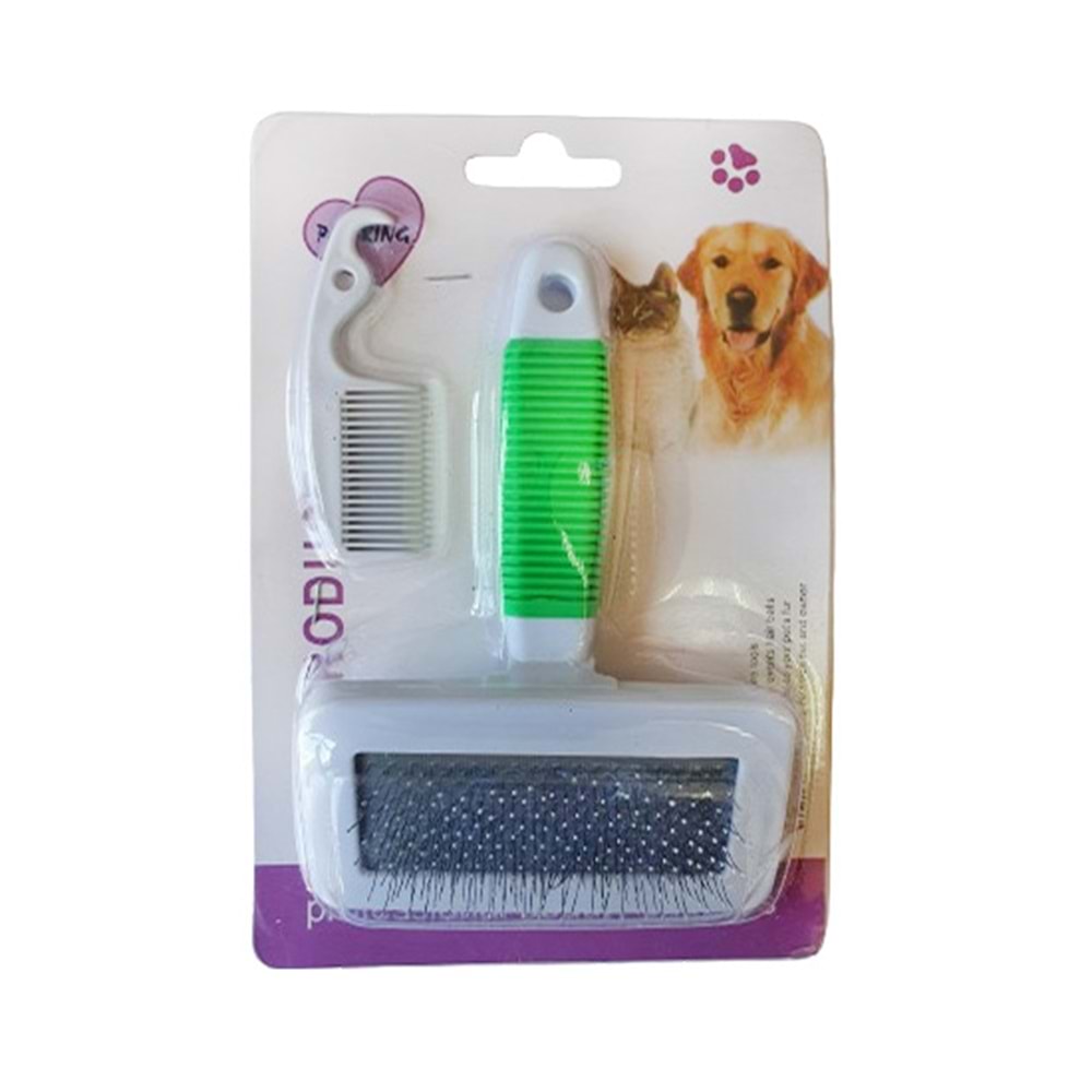 D-PETS PET KING TARAK FIRÇA SETİ ORTA