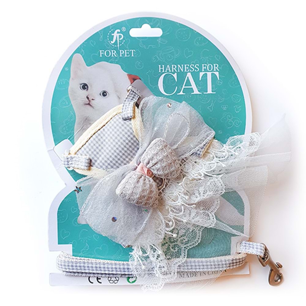 D-PETS FOR PET KEDİ KELEBEK GÖĞÜS TASMASI 1 CM