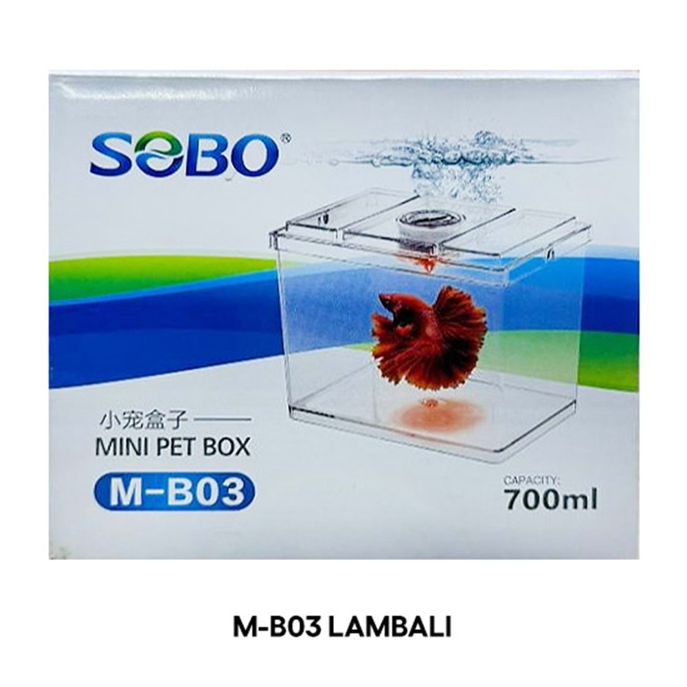 SOBO M-B03 LAMBALI AKVARYUM BETA 16x12x16 CM