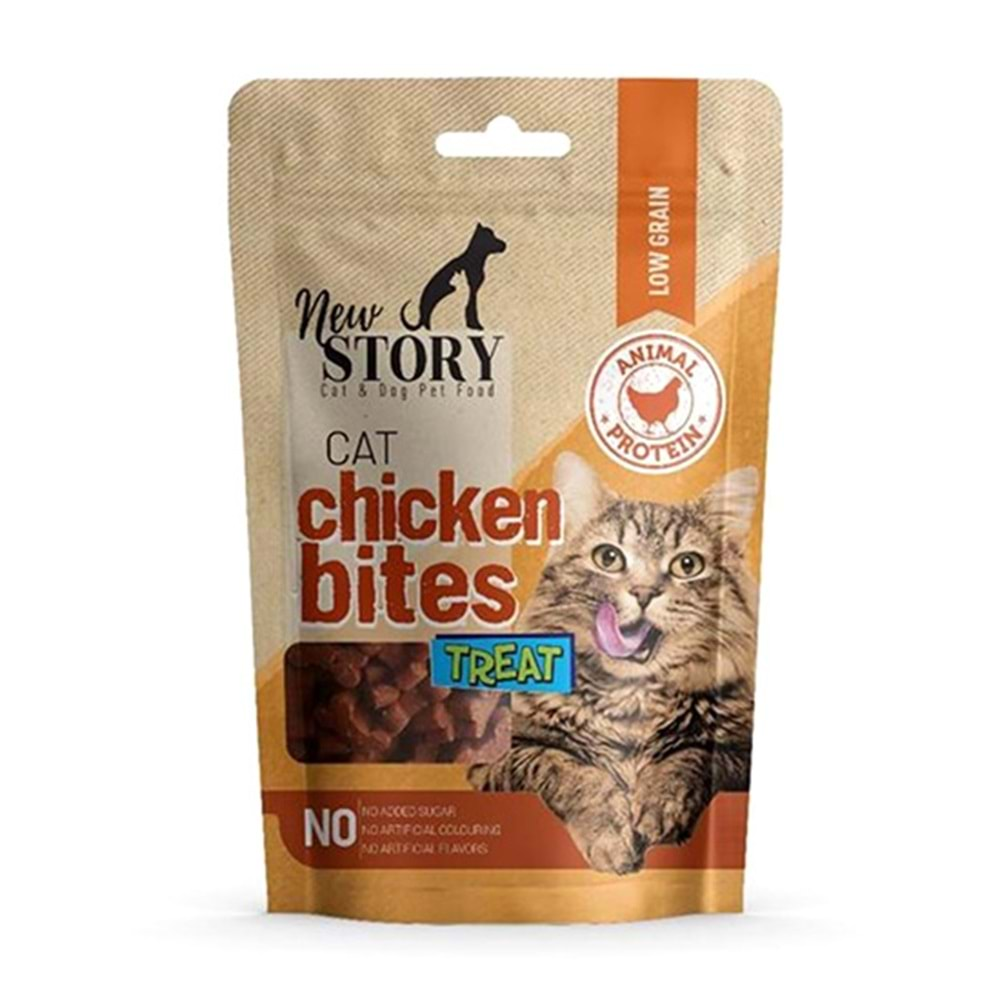 NEW STORY CAT CHICKEN BITES 60 GR