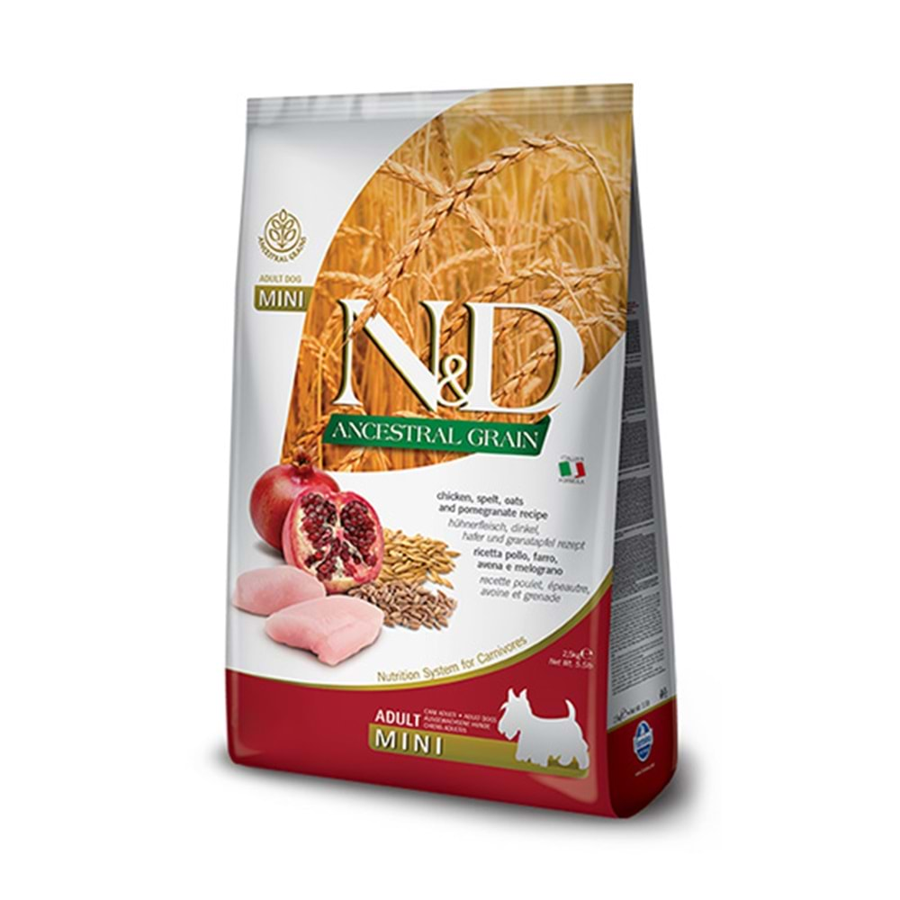 N&D 2,5 KG A.GRAIN TAVUK NAR ADULT MINI