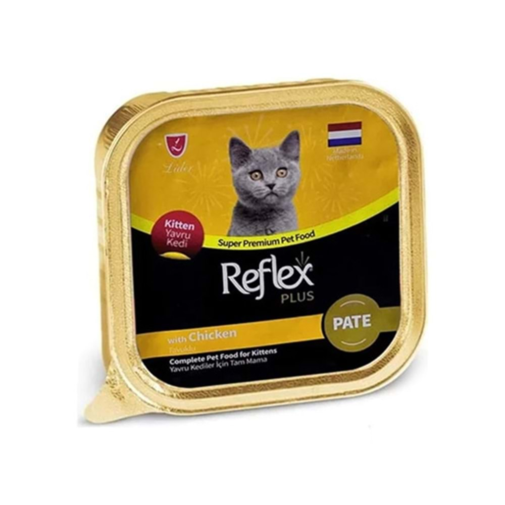 REFLEX PLUS 85 GR PATE TAVUKLU YAVRU KEDİ KONSERVE