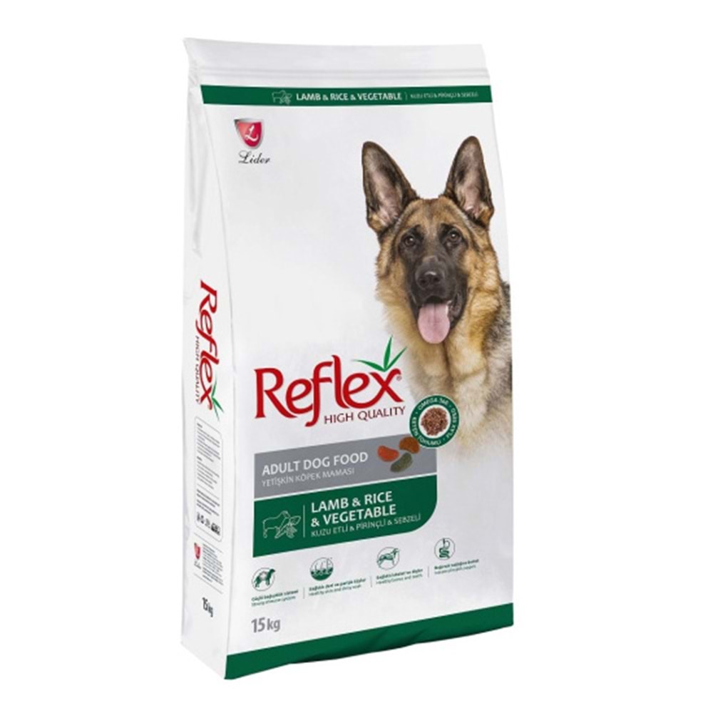 REFLEX 15 KG KUZU & PİRİNÇ SEBZELİ YETİŞKİN KÖPEK MAMASI