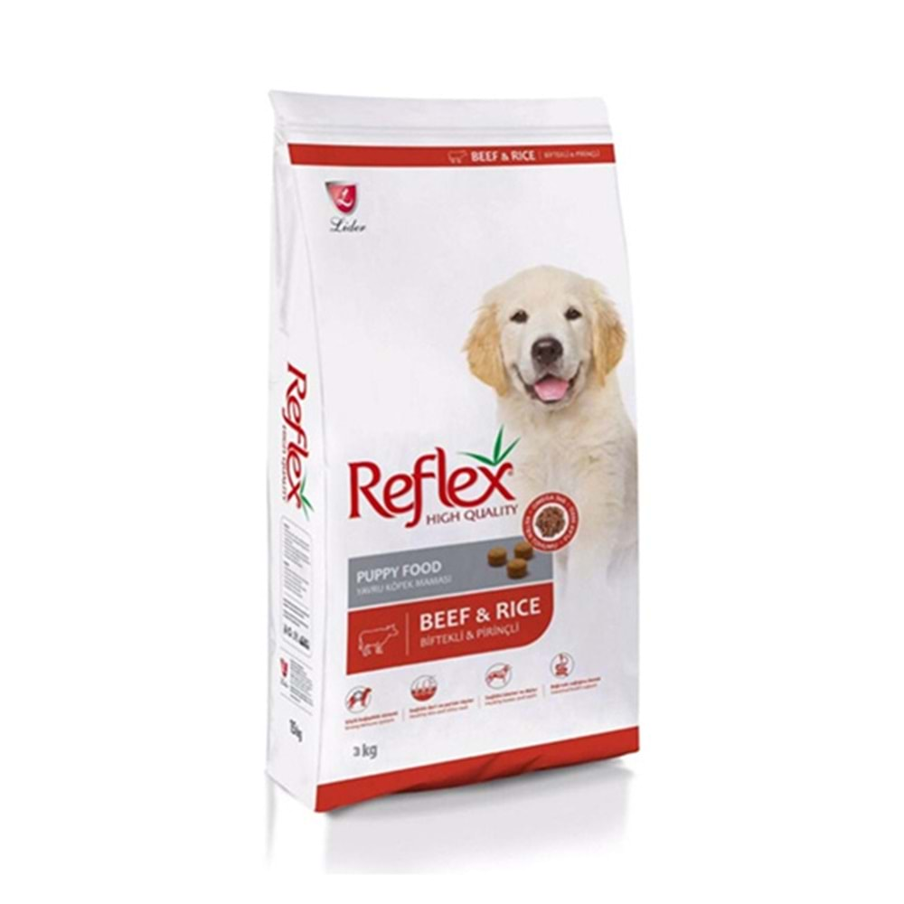 REFLEX 3 KG BİFTEKLİ BÜYÜK IRK PUPPY YAVRU KÖPEK MAMASI