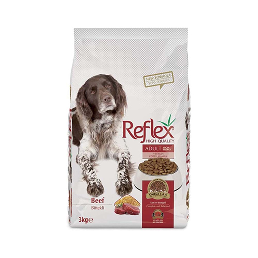 REFLEX 3 KG HIGH ENERGY BEEF YETİŞKİN KÖPEK MAMASI