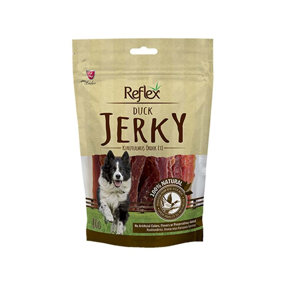 REFLEX 80 GR JERKY KÖPEK KURUTULMUŞ ÖRDEK ETİ