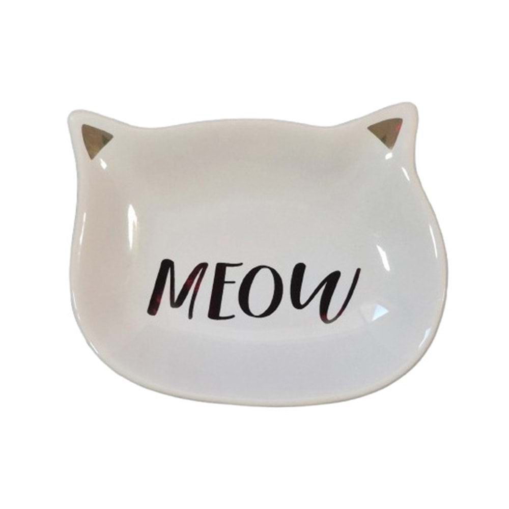 SERAMİK 200 ML KEDİ KULAKLI MAMA KABI