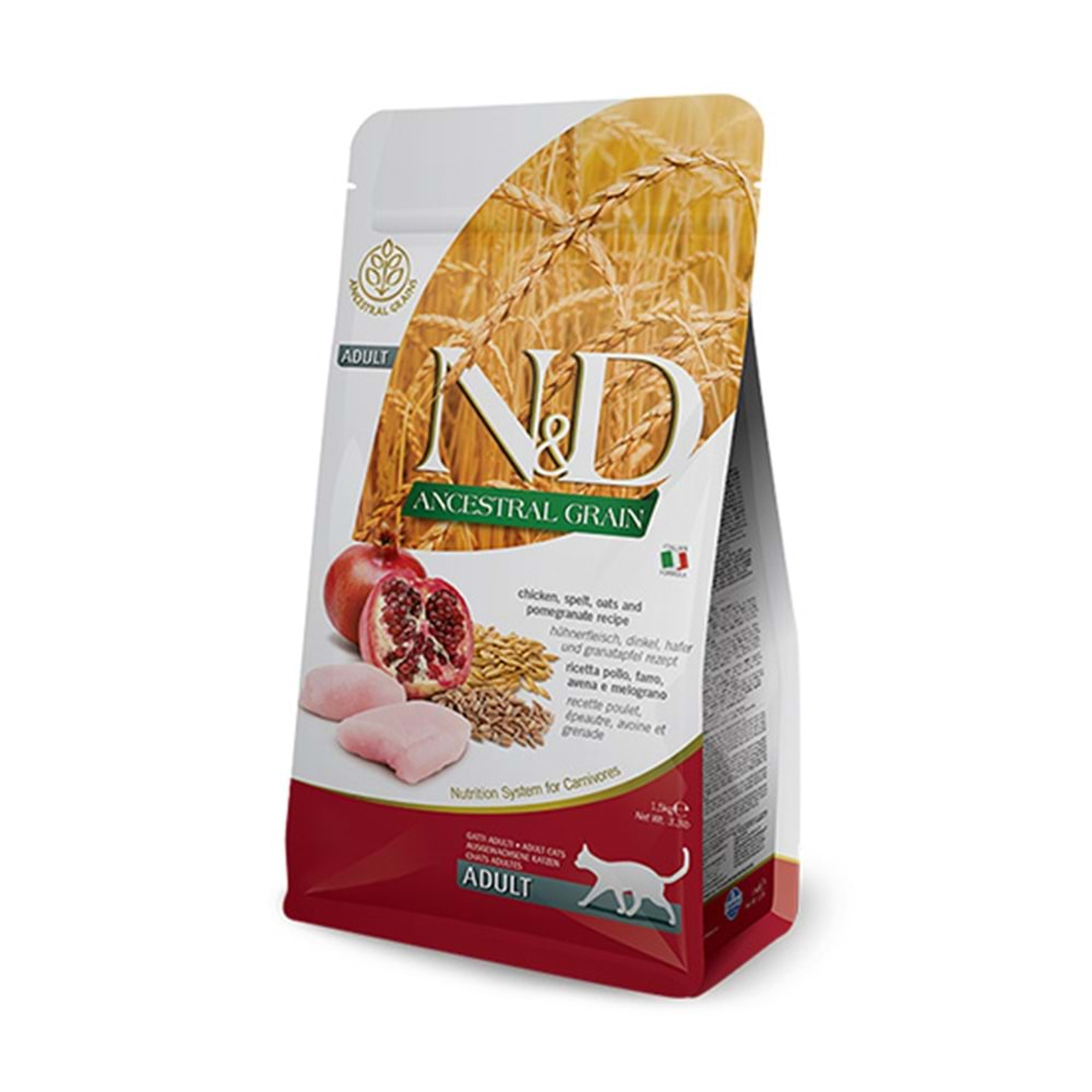 N&D 1,5 KG LOW KEDİ MAMASI TAVUK & NAR ADULT