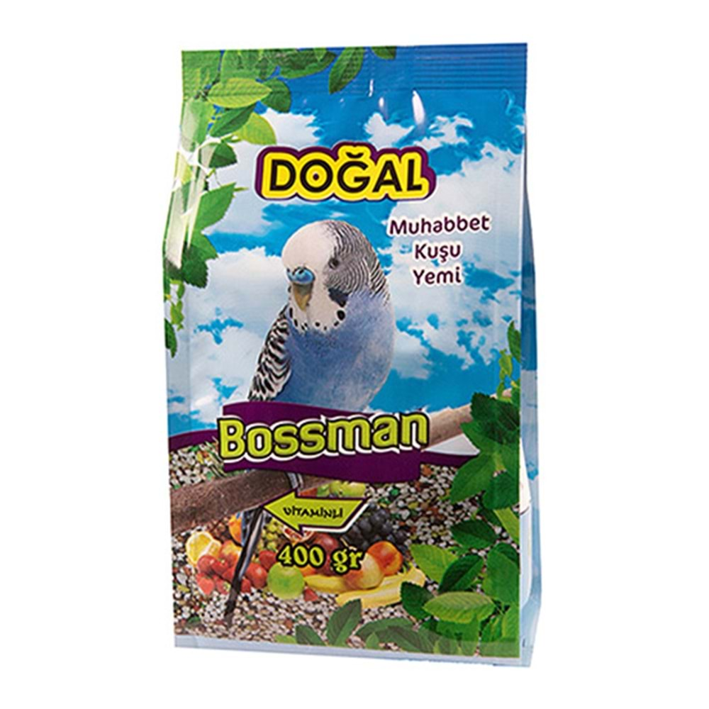 BOSSMAN DOĞAL MUHABBET KUŞ YEMİ 400 GR