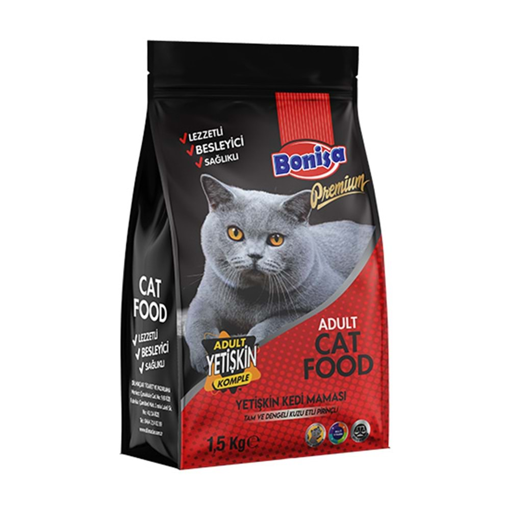 BONİSA 1,5 KG PREMIUM KEDİ MAMASI YETİŞKİN