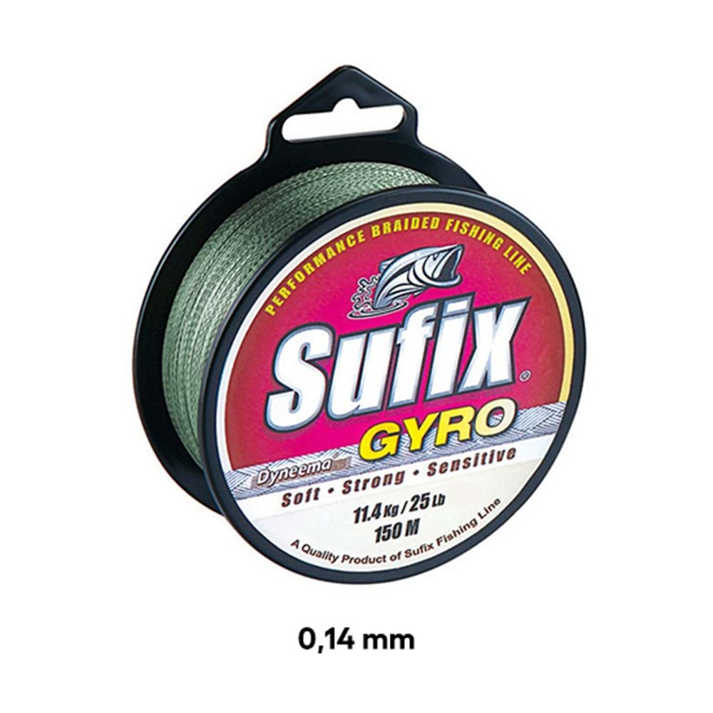 SUFİX GYRO DEEP GREEN İPEK MİSİNA 0.14 MM