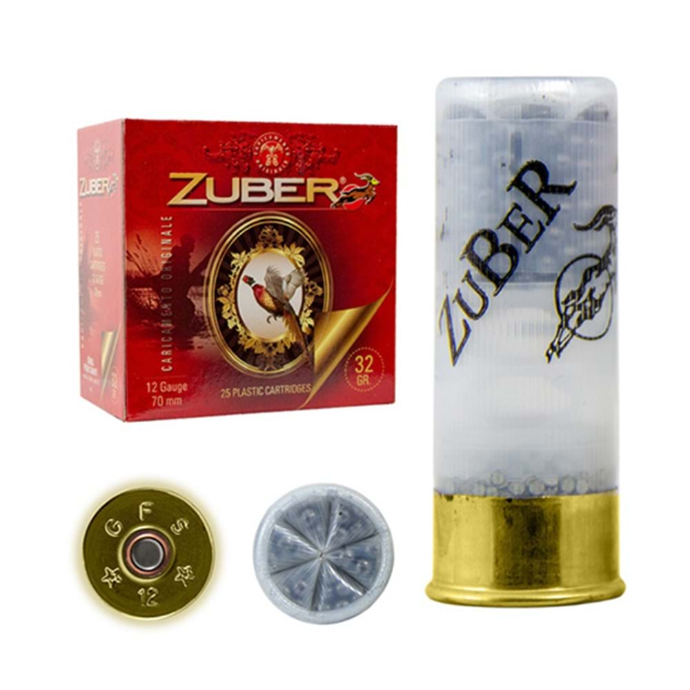 ZUBER 12 CAL. 32 gr 1-9 SAÇMA