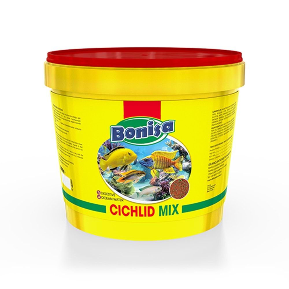 BONİSA 3 KG CICHLID MİX KOVA BALIK YEMİ