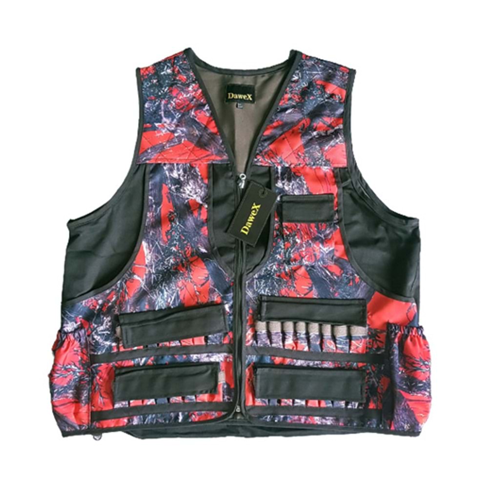 DAWEX 3-4-5 XL BÜYÜK BEDEN AVCI YELEĞİ KALIN SAZ DESEN