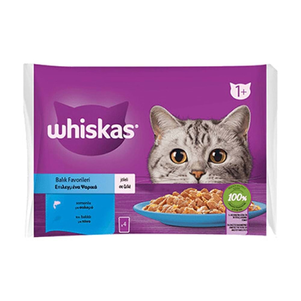 WHİSKAS POUCH BALIK ÇEŞİTLERİ ( 4 LÜ PAKET ) 4x85 GR