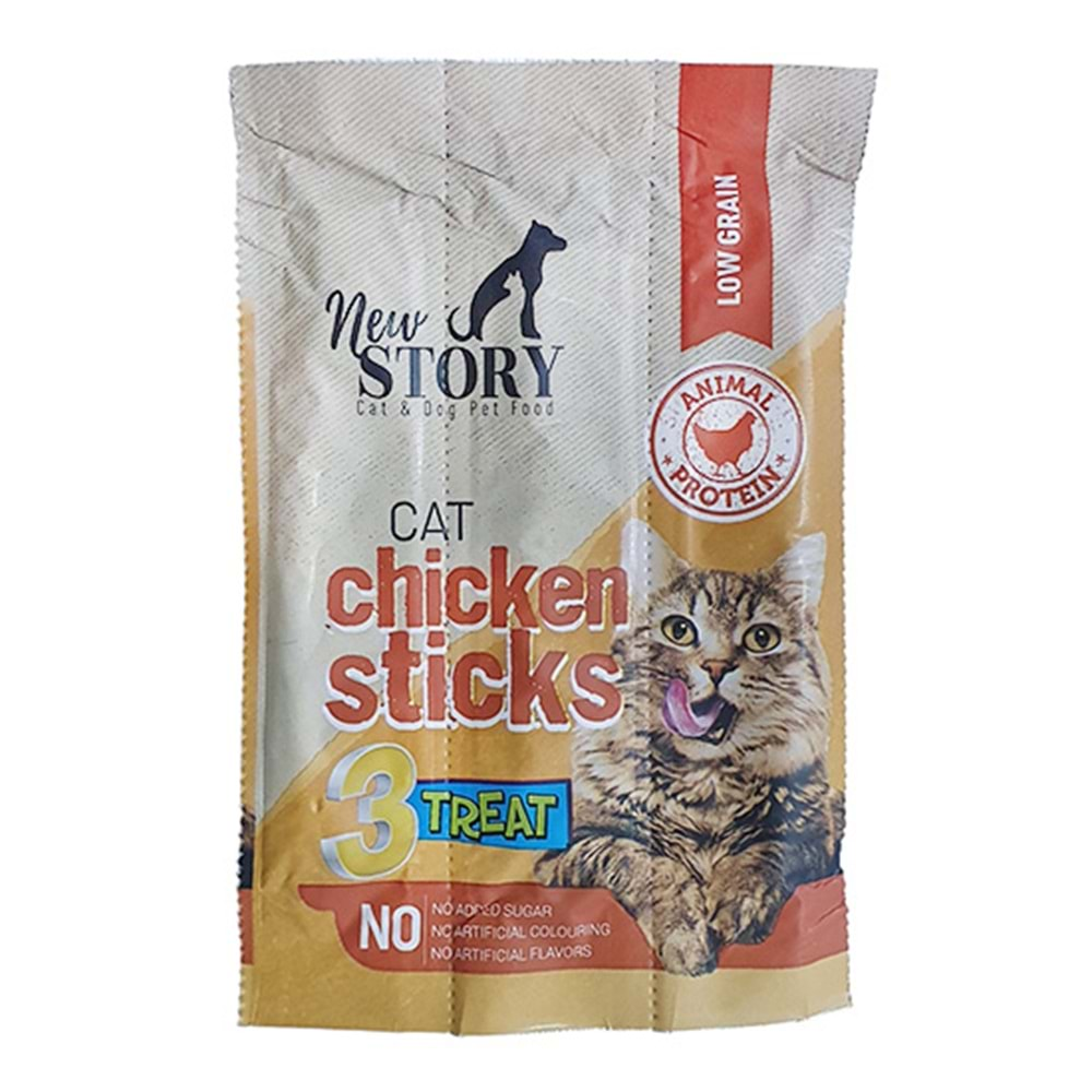 NEW STORY CAT CHİCKEN STICKS 3x5 GR