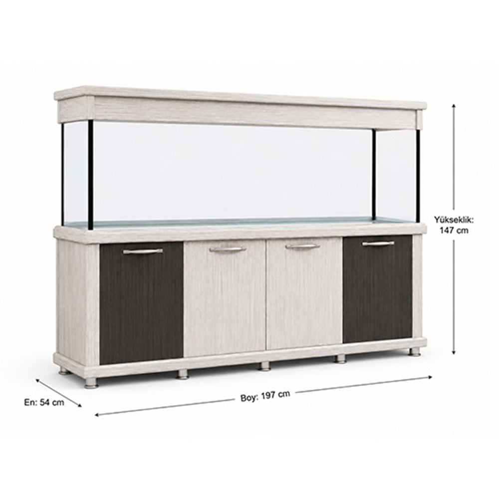 AKVARYUM DOLAPLI 2 METRE