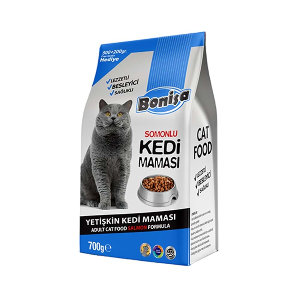 BONİSA 700 GR KEDİ MAMASI SOMONLU