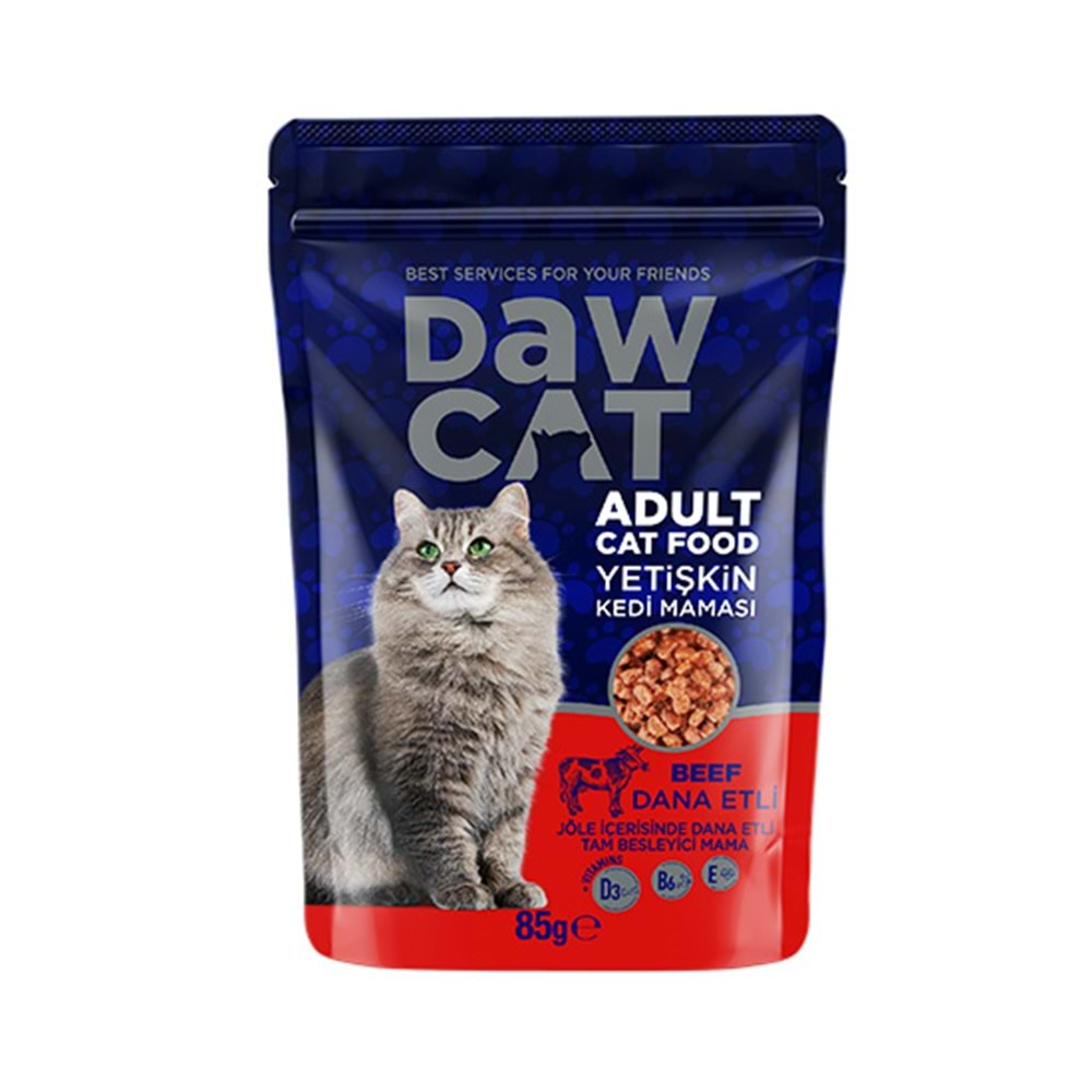 DAWCAT 85 GR DANA ETLİ POUCH KEDİ KONSERVE