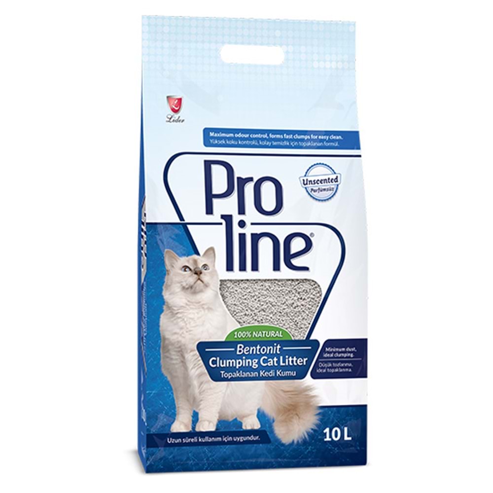 PROLİNE 10 LT BENTONİT KEDİ KUMU NATURAL