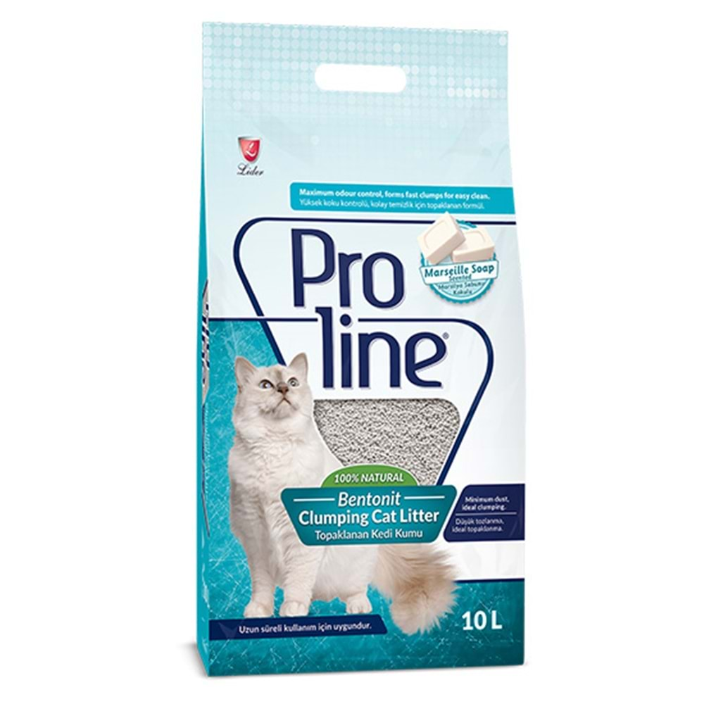 PROLİNE BENTONİT KEDİ KUMU 10 LT MARSİLYA