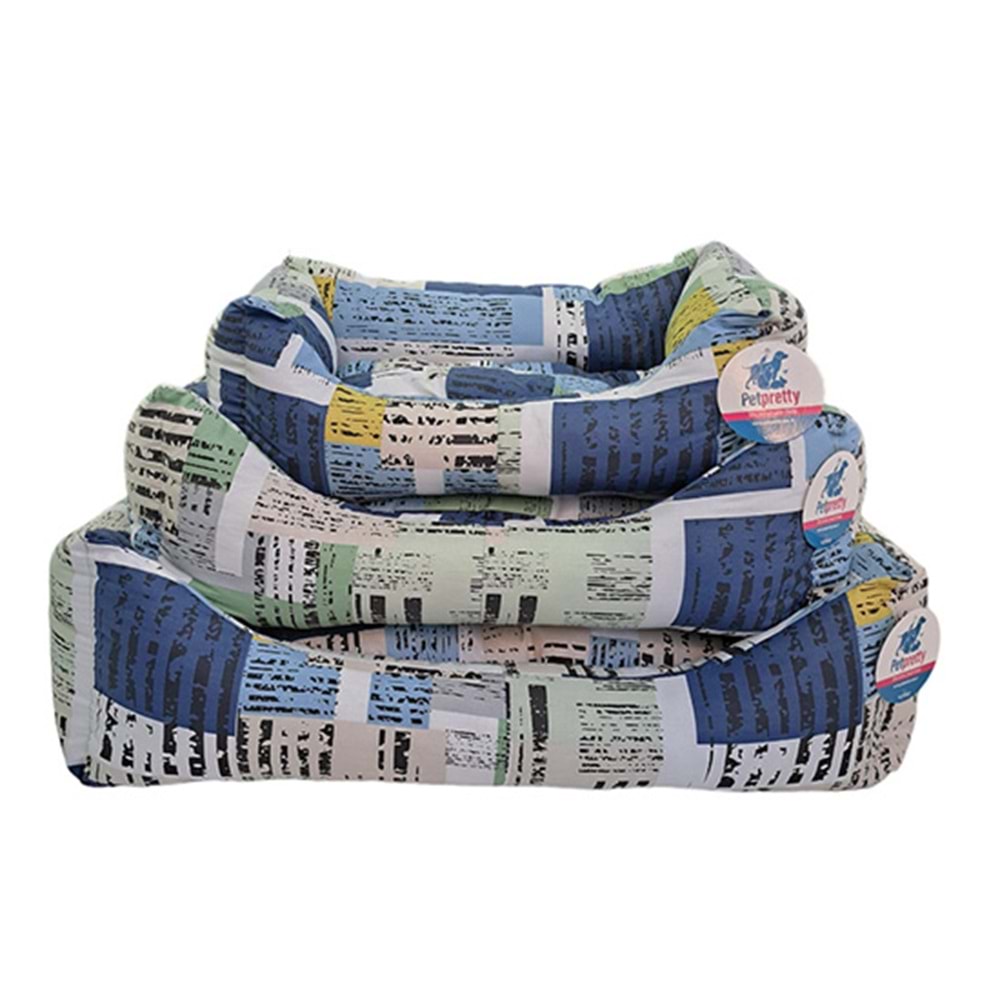 PETPRETTY YAZLIK KUMAŞ KOLTUK 3 LÜ SERİ KARE