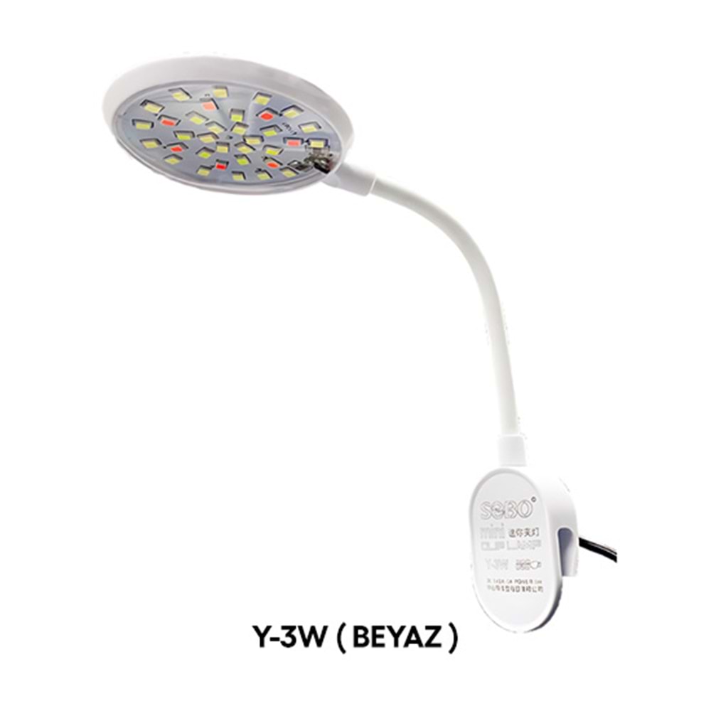 SOBO Y-3W ( WHITE ) USB MİNİ LAMBA BEYAZ