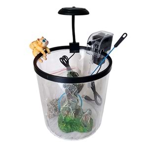 DAWAQUA FISH TANK CQF-7111-3 YUVARLAK AKVARYUM 20 CM